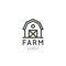 Logo of Farm Symbol, Country Concept, Storage House