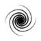 Logo in the form of a spiral. Symbol of wind and forces.