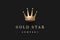 Logo with gold king crown and inscription Gold Star Company