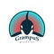 Logo grampus whale.