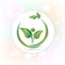 Logo health nature leaf people icon vector design