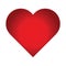 Logo heart illustration.Red heart design icon flat. Modern flat valentine love sign. Trendy vector hart shape,