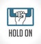 Logo - hold on concept