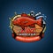 Logo or illustration for a fisherman team or shop with Red Snapper inscription