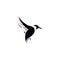 Logo illustration of a simple pingguin bird vector design