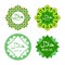 Logo label for production of HALAL. Set of icons for national p