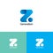 Logo letter initial Z Generation Company Fintech Financial Technology