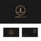 Logo lighthouse design elements business card template il