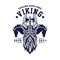 Logo The Men Vikings Two Horse for business  entertainment  media and restaurant cafe