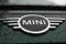 Logo mini cooper with drop rain