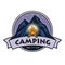 Logo for Mountain Adventure Campfire , Camping, Climbing Expedition. Vintage Vector Logo and Labels, Icon Template Design