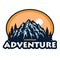 Logo for Mountain Adventure , Camping, Climbing Expedition. Vintage Vector Logo and Labels, Template Design Illustration