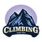 Logo for Mountain Climbing Adventure , Camping, Expedition. Vintage Vector Logo and Labels, Icon Template Design