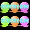 logo multicolored ice cream balls with the inscription