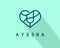 logo name Ayesha usable logo design for private logo, business name card web icon, social media icon