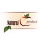 Logo of natural product with apple