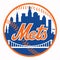The logo of the New York Mets baseball club. USA.