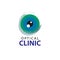 Logo optical clinic. Idea for ophthalmic clinic or eye clinic.