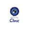 Logo optical clinic. Idea for ophthalmic clinic or eye clinic.