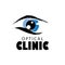 Logo optical clinic. Idea for ophthalmic clinic or eye clinic.