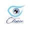 Logo optical clinic. Idea for ophthalmic clinic or eye clinic.