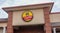 The logo over the entrance to a ShopRite Supermarket. ShopRite is a retailers` cooperative of supermarkets in six states