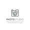 Logo of Photo Studio, Camera Symbol, Shooting, Photoshoot