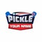 Logo for pickelball sport game playing