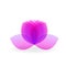 Logo pink lotus flower spa yoga symbol vector image illustration graphic design