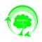 Logo recycle ,tree icons vector illustration