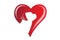 Logo retriever dog love heart shaped
