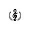 Logo roman music tones,Music key  Musical