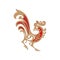 logo rooster animal illustration design art