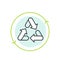 Logo Set Badge Recycling Ecological Concept, Bio Energy, No Waste Badge