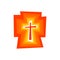 Logo. The Shining Cross of Jesus Christ.