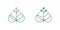 Logo sign line green linden tilia cordata leaf Identity