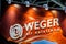 Logo sign of Weger company. Weger is a leader in the market of air handling units