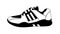 Logo sneaker in vector on white background.