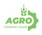 Logo template for agro company. vector isolated icon