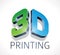 Logo - three dimensional printing