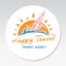 Logo travel sign happy surfing sport sun