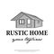 Logo vector illustration vintage rustic cabin