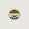 Logo vector that symbolically uses a hamburger