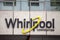 Logo of Whirlpool corporation on their main office for Prague.