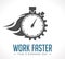 Logo - work faster - employer issue