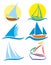 Logos of sailing vessels.