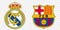 Logos of two best Spanish football clubs