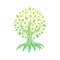 Logotype of a tree, a field of application education, family, me