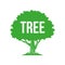Logotype of a tree, a field of application education, family, medicine