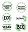 Logotypes for vegan